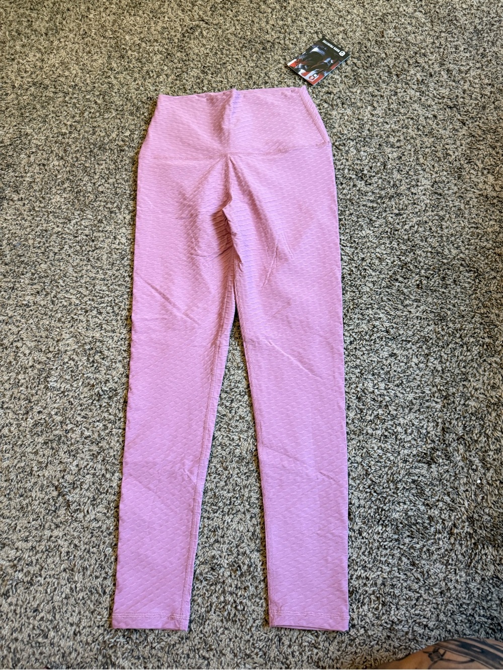 Born Primitive Pink Textured Leggings NEW WITH TAGS